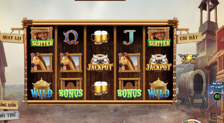 Biểu tượng cược có tại slot Miền viễn tây