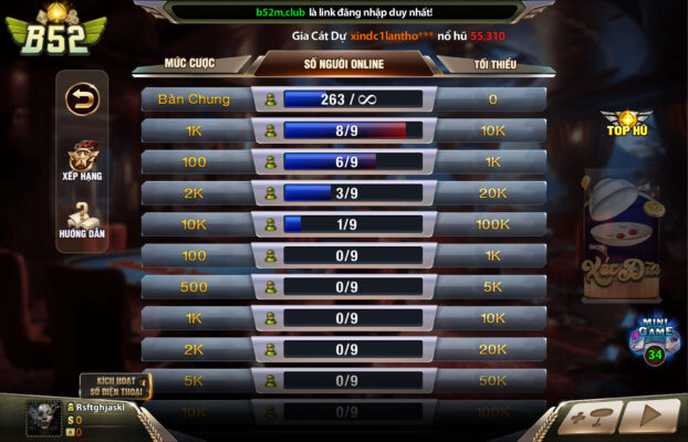 Cách chơi Xóc đĩa cơ bản tại B52 club