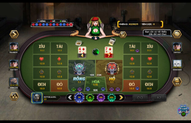 Các cửa cược tại Rồng hổ B52 play