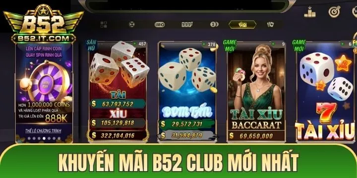 Khuyến mãi B52 Club mới nhất có gì? 