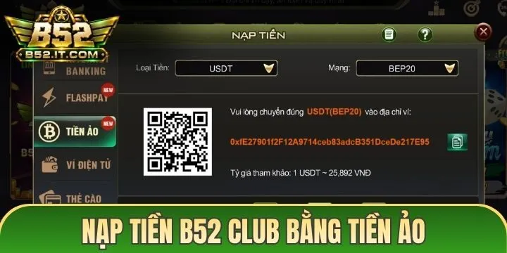Hướng dẫn nạp tiền B52 Club từ A-Z với 05 phương thức