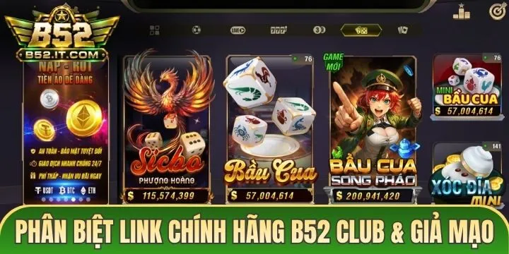 Dấu hiệu phân biệt link chính hãng B52 Club & giả mạo