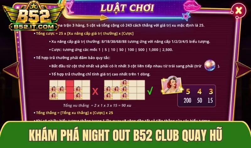 Khám phá Night Out B52 club quay hũ