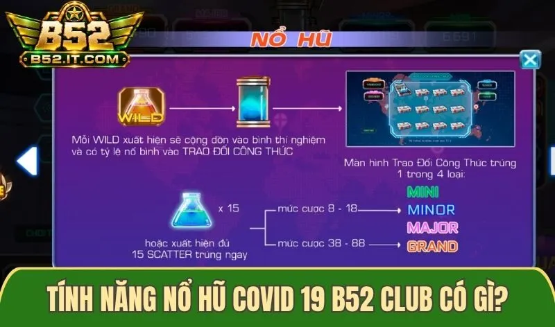 Tính năng Nổ Hũ chờ đợi nhất tại Covid 19 B52 club có gì?